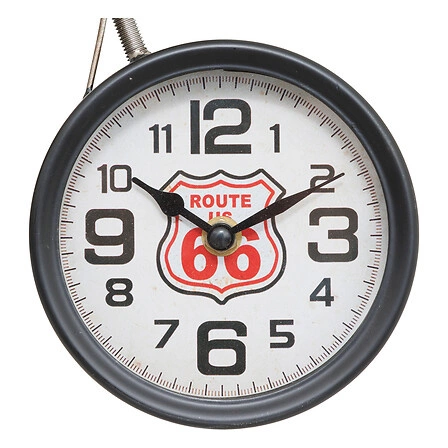 Stojací kovové hodiny motocykl Neils loftové do obývacího pokoje Atmosphera