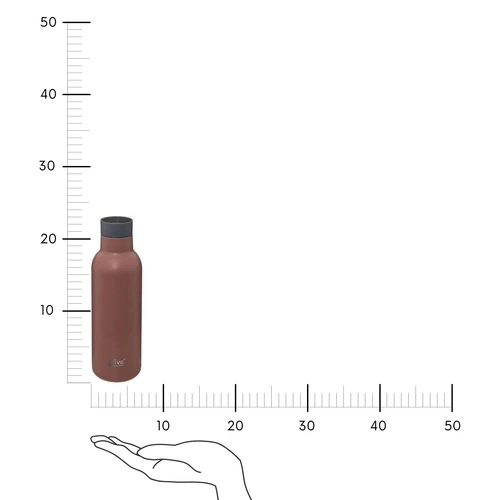 Iso termo láhev cihlově červená 450ml