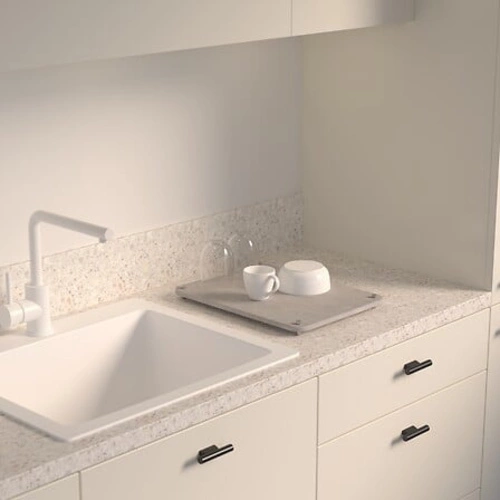 5five simply smart diatomitická podložka na sušení nádobí šedá 40x30 cm na kuchyňskou linku