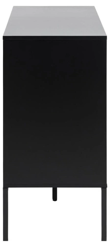 Komoda Seaford 120 cm černá přírodní dub se zásuvkami moderní do obývacího pokoje Actona