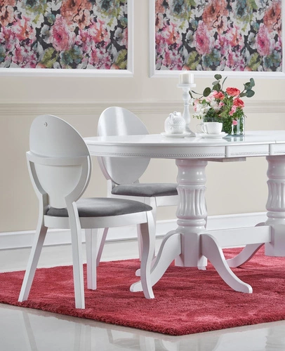 Jídelní rozkládací stůl Richard 2 bílý moderní MDF deska 150-190x90 cm Intesi