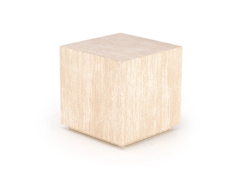 Moderní čtvercový konferenční stolek Travertino 45x45 cm skandinávský do obýváku Intesi