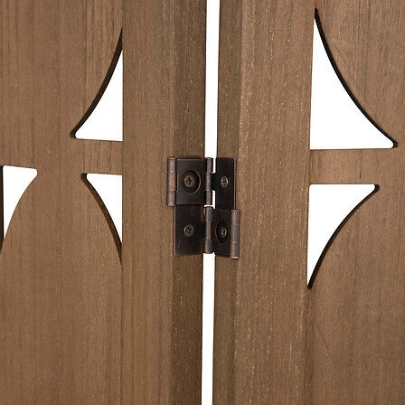 Dřevěný paraván Hernan 3dílný boho do obýváku a ložnice Atmosphera