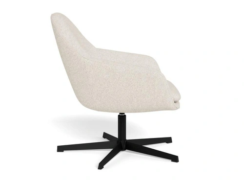 Křeslo Claremore bouclé béžové otočné moderní do obýváku