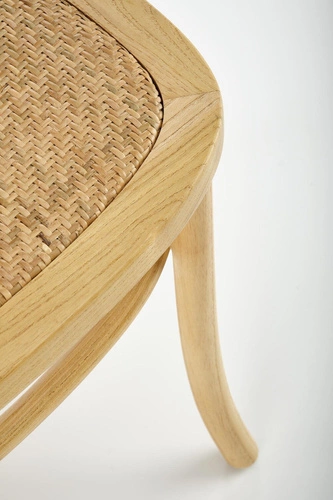 Dřevěná jídelní židle Renne z přírodního ratanu boho rustikální Intesi 89 cm