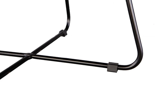 Kulatý černý kovový konferenční stolek ROD M moderní do obýváku NORDIFRA 43 cm