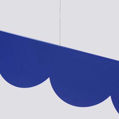 Závěsné LED svítidlo BISCUIT ultramarínové moderní s nastavením do obýváku a jídelny Thoro