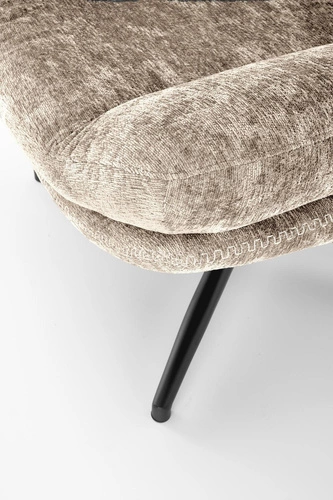 Relaxační křeslo s podnožkou Beltine béžové do obýváku moderní čalouněné Intesi