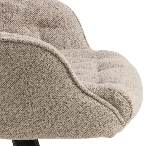 Erik Monza 60 béžové otočné kancelářské křeslo s područkami prošívané moderní Actona