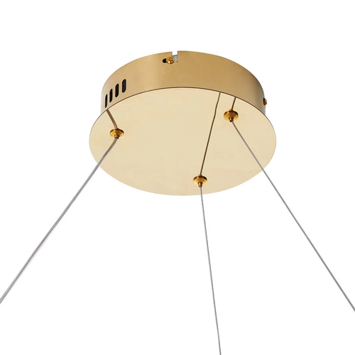 Moderní zlaté LED stropní svítidlo CIRCLE SLIM 60 cm do obýváku a nad stůl