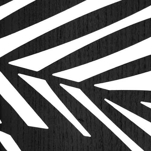 Dřevěný paraván Akira 3dílný černý moderní dekorativní Atmosphera