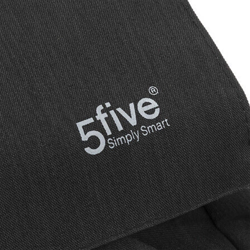 Nákupní vozík s 6 koly černý