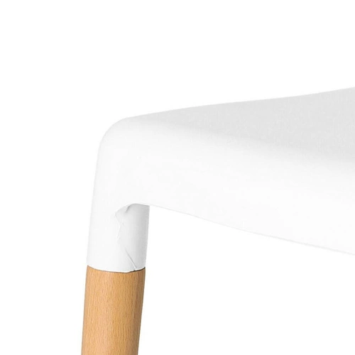 Jídelní židle Cole inspirovaná Ecco bílá skandinávská stohovatelná snadné čištění