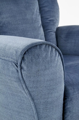 Rozkládací křeslo do obýváku Darb modré moderní čalouněné relaxační Intesi