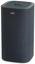 Joseph Joseph Tota moderní dvoukomorový koš na prádlo 60 l s víkem do koupelny černý