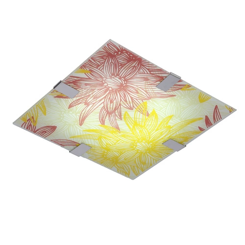 Stropní svítidlo Georgia 31x31 10W LED červená žlutá 6500K