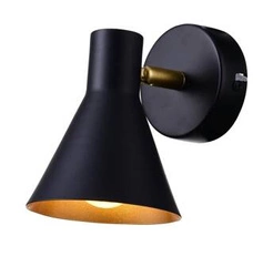 Nástěnná lampa Méně 1x40W E14 matná černá