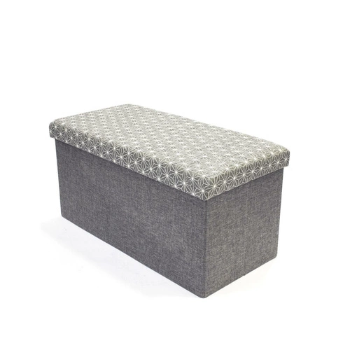 Taburet Velse light grey print white