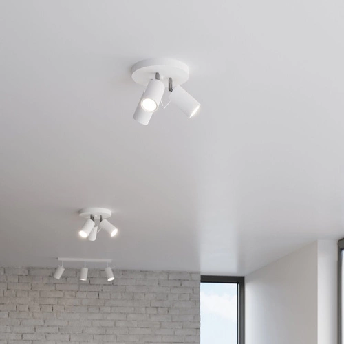 Stropní svítidlo RING 3P bílé moderní kovové do obýváku kuchyně i ložnice Sollux