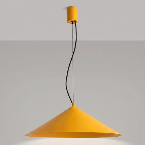 Závěsné svítidlo FINT LED žluté moderní do obývacího pokoje 1bodové