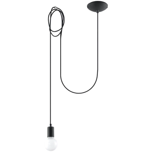 EDISON 1 LONG závěsná lampa černá