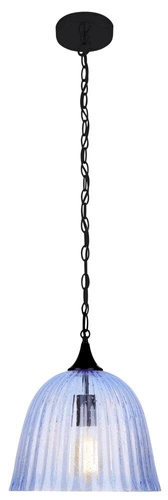 Závěsné skleněné svítidlo Vase 30 modré moderní do obýváku a jídelny