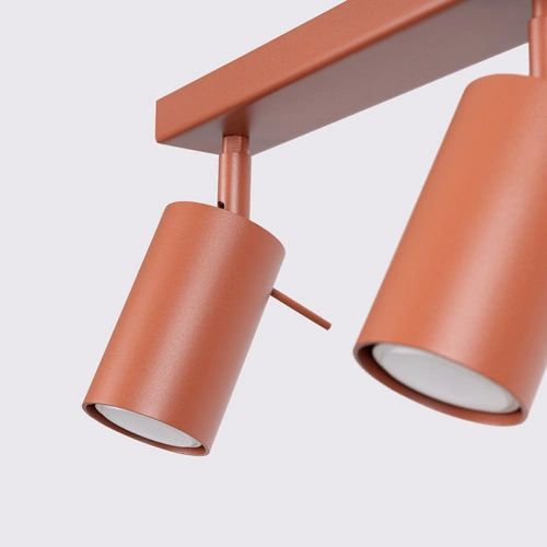 Stropní svítidlo moderní RING 6L červené otočné do obývacího pokoje a ložnice SOLLUX