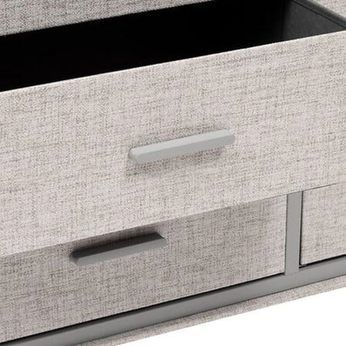 Moderní šedá komoda s šuplíky Granite 104 cm na nožičkách do obýváku a ložnice 5five