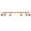 Stropní svítidlo dřevěné KEKE 6 dub moderní do obýváku a kuchyně 120 cm Sollux