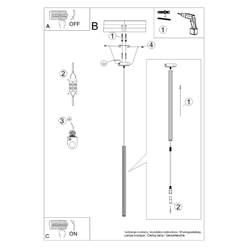 Moderní závěsné svítidlo ARCHE 1 bílé s nastavitelnou výškou nad jídelní stůl do obýváku a kuchyně