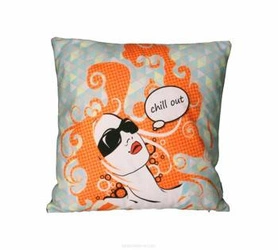Dekorační sametový polštář CHILL OUT 40x40 cm antialergenní do obýváku Intesi