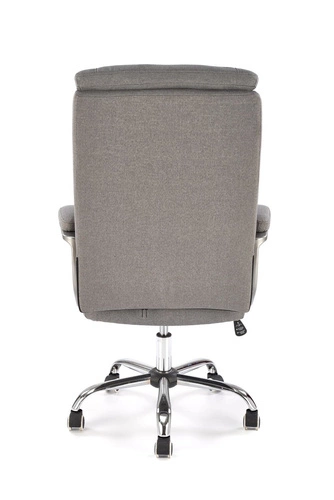 Ergonomická kancelářská židle Einar šedá otočná s opěrkou hlavy a područkami do kanceláře