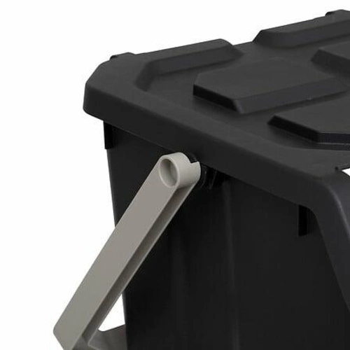 Třídicí odpadkový koš 37 l černý kuchyňský polypropylenový 5five simply smart