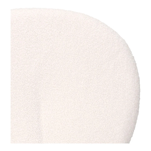 Čalouněná židle Bianco boucle bílá do jídelny a obýváku moderní skandinávský styl Intesi