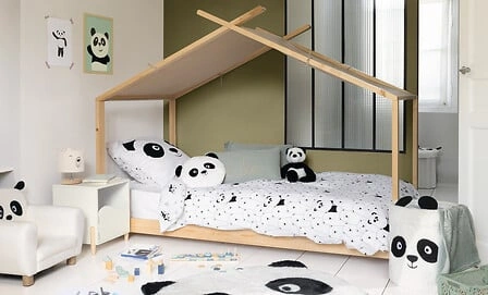 Atmosphera dětské bavlněné povlečení Panda 140x200 do dětského pokoje