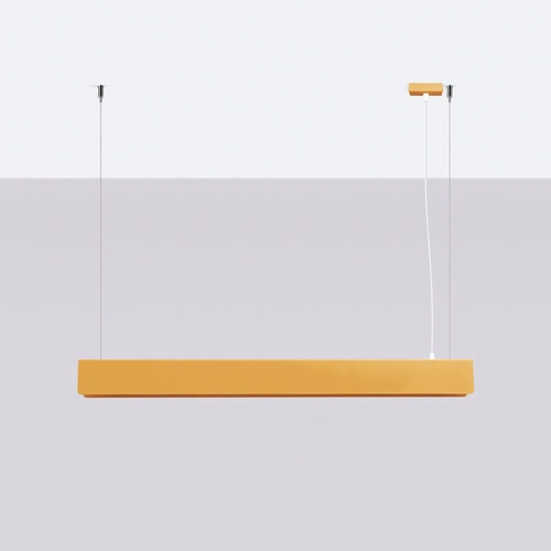 Moderní zlaté závěsné svítidlo SPARK do obýváku a nad jídelní stůl, výškově nastavitelné