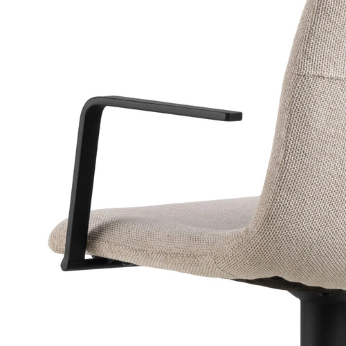 Otočná barová židle Pablo béžová s opěrkou a područkami do moderní kuchyně Actona