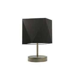 Lampa Pasadena stínidlo hnědé stojan zlatý