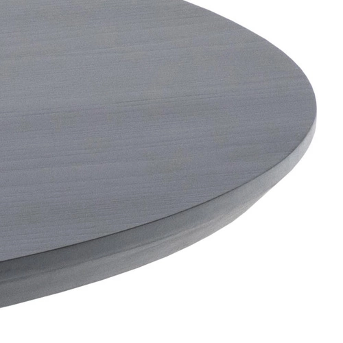 Kulatý dřevěný stůl Malika 120 cm černý do jídelny moderní industriální Actona