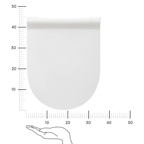 Ultra-Slim bílá WC sedátko z duroplastu s pomalým sklápěním Softclose