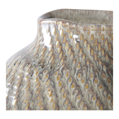 House Nordic keramická váza bílo-zelená 30,5 cm dekorativní do obýváku