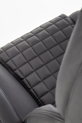 Ergonomická kancelářská židle Ukka Intesi černá kožená otočná s nastavitelnou výškou