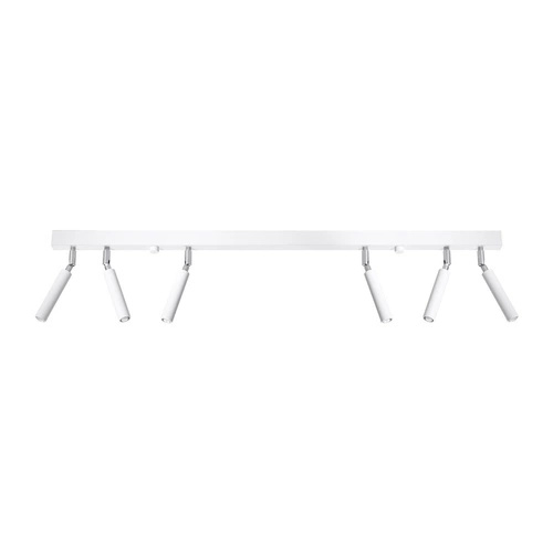 Moderní bílý stropní plafon Eyetech 6 Sollux kovový do kuchyně a obýváku