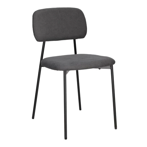 Sada 4 tmavě šedých židlí Esther