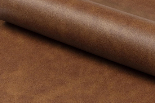 Barová židle Oregon Actona industriální s opěrkou, hnědá ekokůže, do kuchyně a k ostrůvku, 76,5 cm