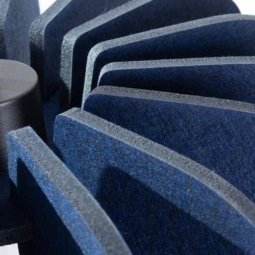 Závěsné svítidlo MULA 45 moderní tmavě modré z filcu do obývacího pokoje a jídelny