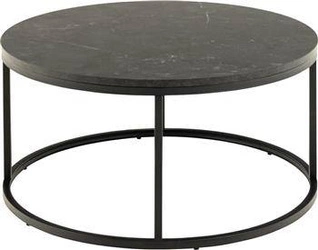 Spiro kulatý konferenční stolek černý 80 cm moderní glamour do obýváku Actona