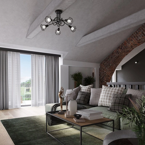 Nástěnná lampa ARTEMIS 1 černá moderní kovová s pohyblivým stínidlem do ložnice a obýváku