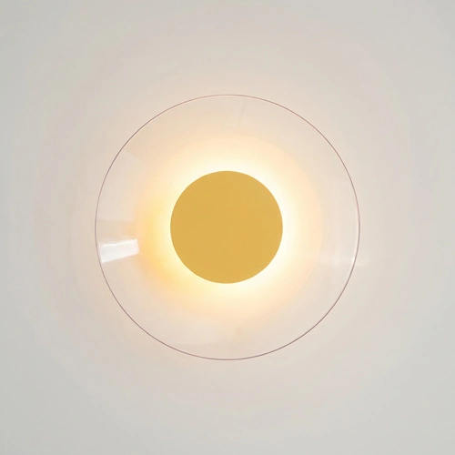 Nástěnné svítidlo ASTRO žluté LED moderní do obývacího pokoje 28 cm