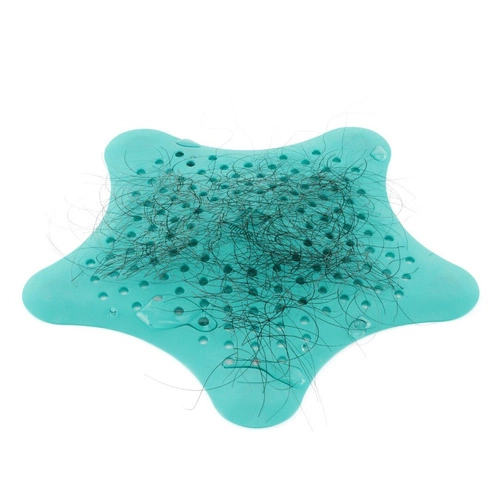 Umbra Starfish tyrkysové gumové sítko do dřezu a vany moderní do koupelny 16 cm